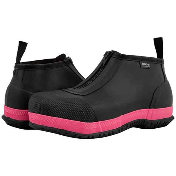 Bogs Mens Overshoe Zip Composite Toe Work Shoes US 9 EU 42 Black Waterproof NIB - Picture 1 of 13